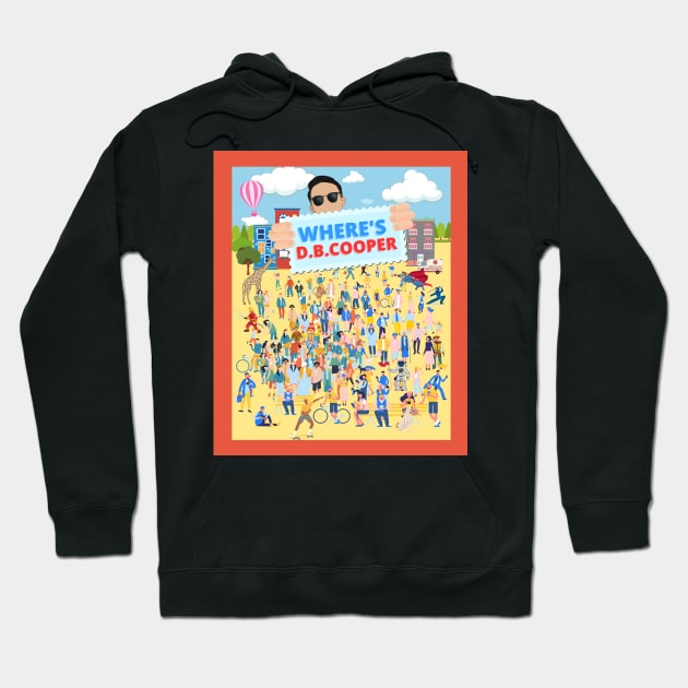 Where's D.B. Cooper - Funny Kids Book Classic Black Hoodie by Smagnaferous